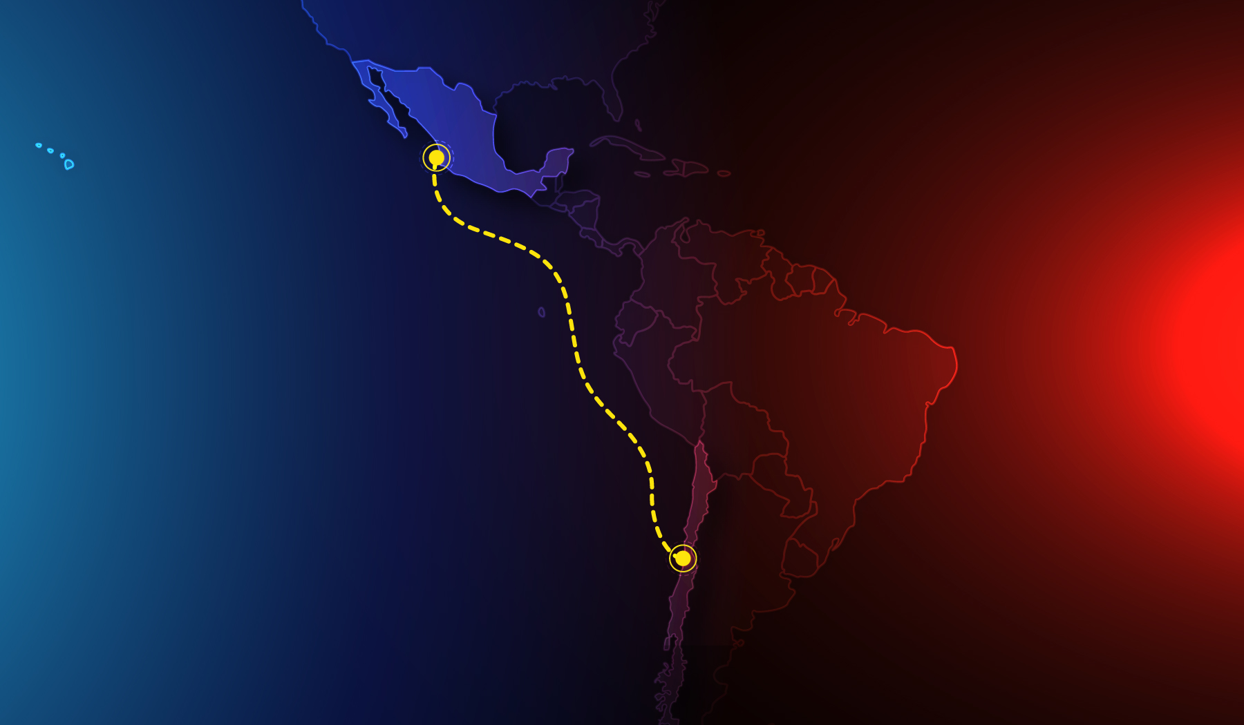 Mazatlan and/or Manzanillo, Mexico to Valparaiso, Chile