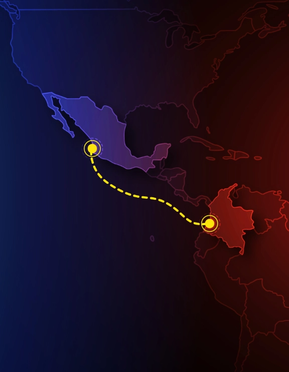 Mazatlan and/or Manzanillo, Mexico to Buenaventura, Colombia