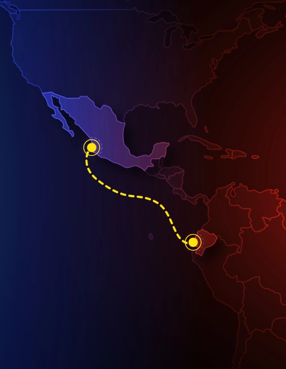 Mazatlan and/or Manzanillo, Mexico to Guayaquil Ecuador